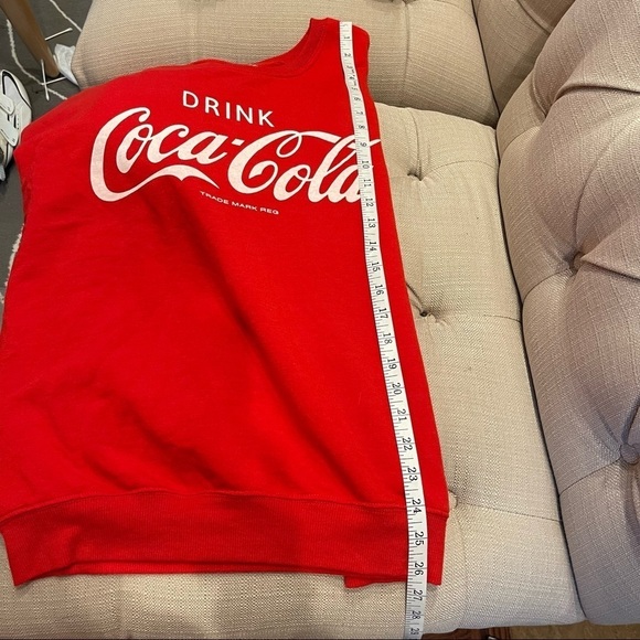 R: Coca Cola Red Pullover Fleeced Sweatshirt SzL - Picture 6 of 6